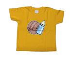 T-shirt bimbo gialla primi calci