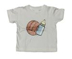 T-shirt bimbo bianca primi calci