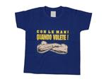 T-shirt bimbo azzurra con le mani quando volete