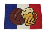 Bandiera calcio & birra francia 70 x 100 cm