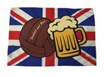Bandiera calcio & birra union jack 70 x 100 cm