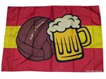 Bandiera calcio & birra spagna 
70 x 100 cm