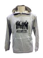 Felpa con cappuccio grigio solo gli ultras vincono sempre