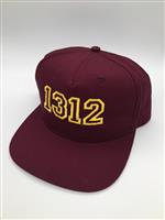 Cappello snapback 1312 granata