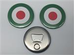 Apribottiglia-magnete target tricolore
