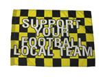 Bandiera support your football local team 70 x 100 cm