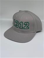 Cappello snapback 1312 grigio/verde