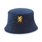 Cappello pescatore blu casual logo