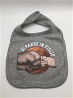 Bavetta bimbo grigio di padre in figlio