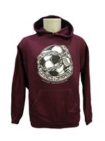 Felpa con cappuccio granata catenaccio & contropiede