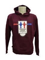Felpa con cappucccio granata amatori calcio balilla