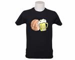 T-shirt calcio & birra nera