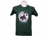 T-shirt vestirsi bene comportarsi male logo verde