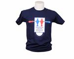 T-shirt amatori calcio balilla blu