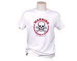 T-shirt warning bianca