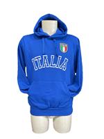 Felpa con cappucccio azzurra Italia
