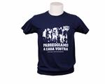 T-shirt passeggiamo a casa vostra blu