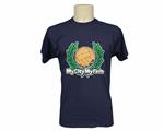T-shirt my cyty my firm blu
