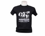 T-shirt passeggiamo a casa vostra nera
