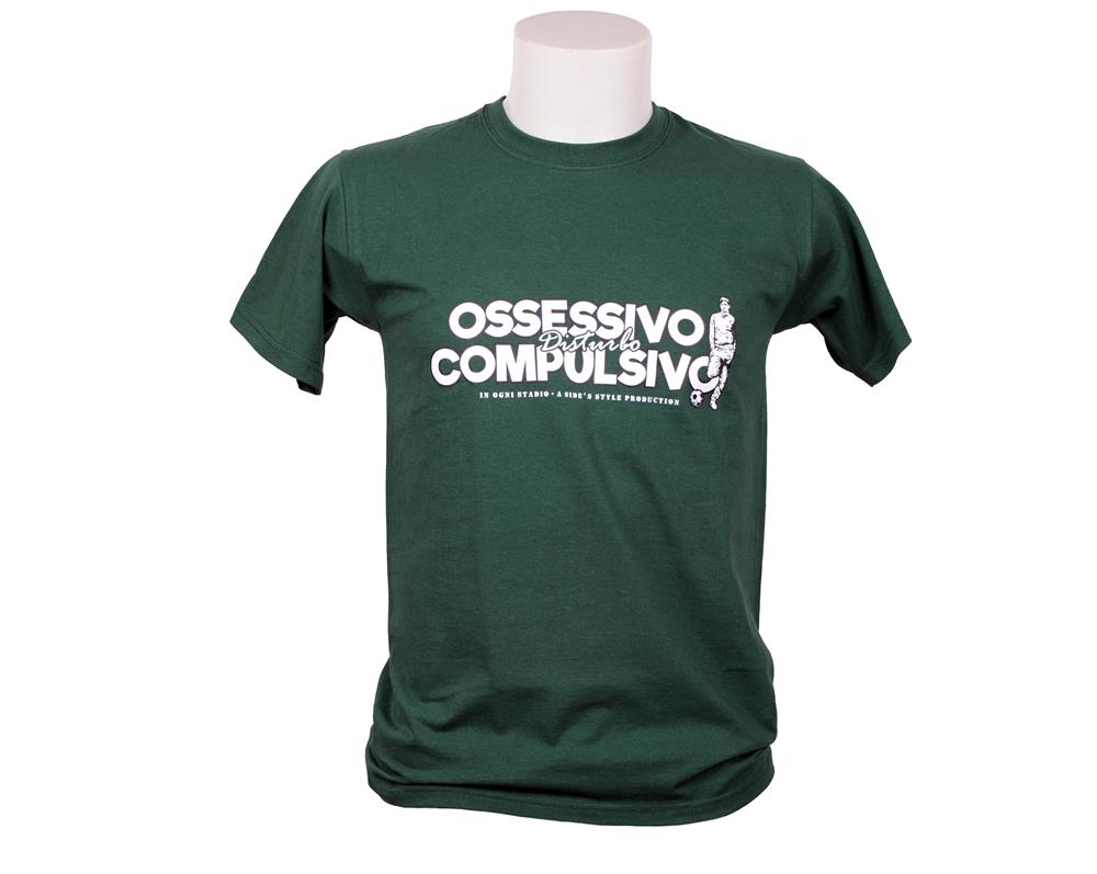 T-shirt_ossessivo_compulsivo_verde T-shirt ossessivo compulsivo verde - immagine 1