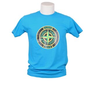 T-shirt casual firm turchese