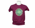 T-shirt casual firm granata