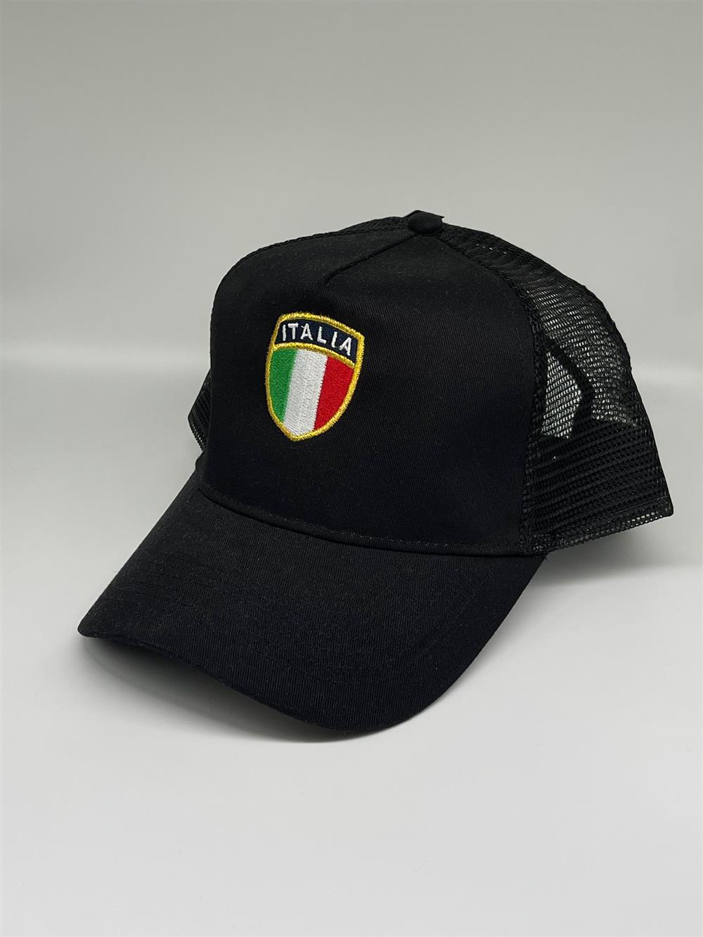 Cappello_baseball_italia_nero Cappello baseball italia nero - immagine 1