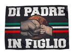 Bandiera di padre in figlio nera 70 x 100 cm