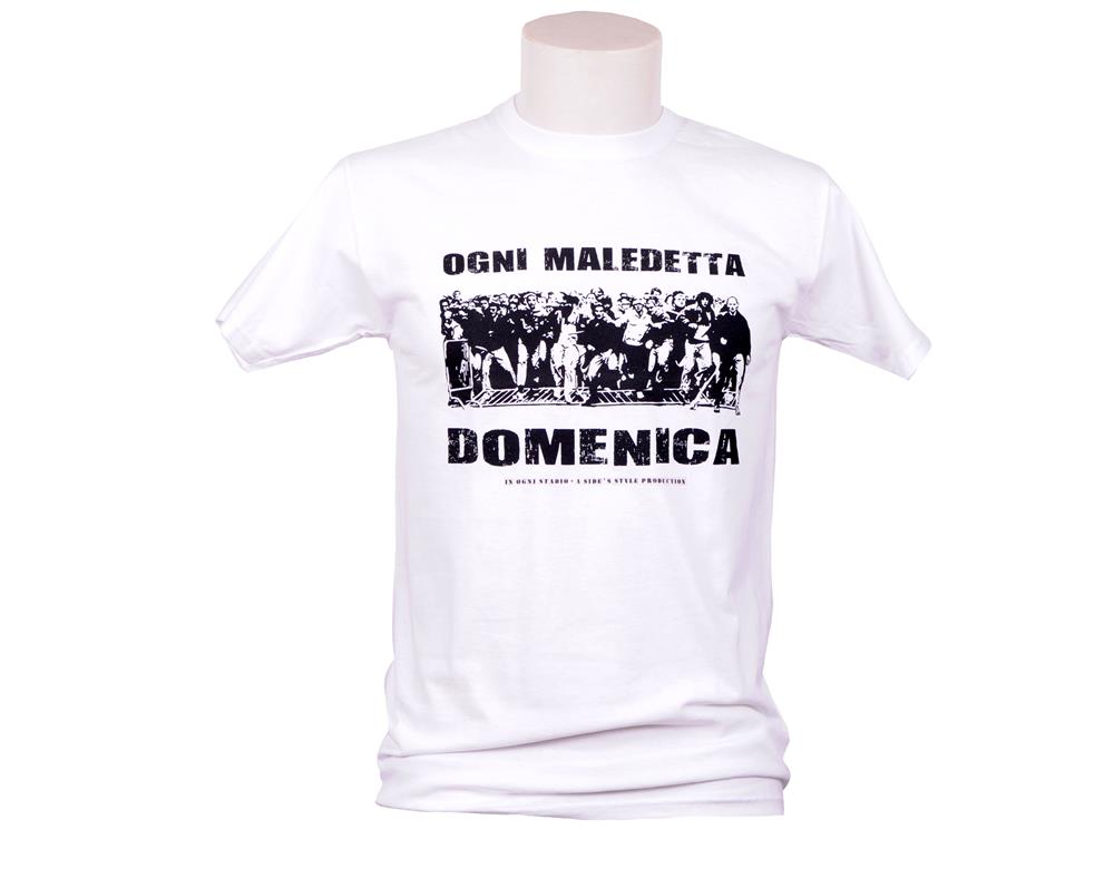 T-shirt_ogni_maledetta_domenica_bianca T-shirt ogni maledetta domenica bianca - immagine 1
