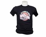 T-shirt di padre in figlio nera