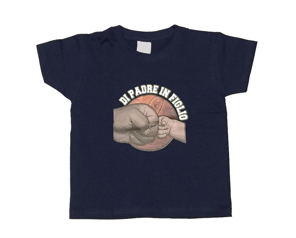 T-shirt_bimbo_blu_di_padre_in_figlio T-shirt bimbo blu di padre in figlio - Image 1