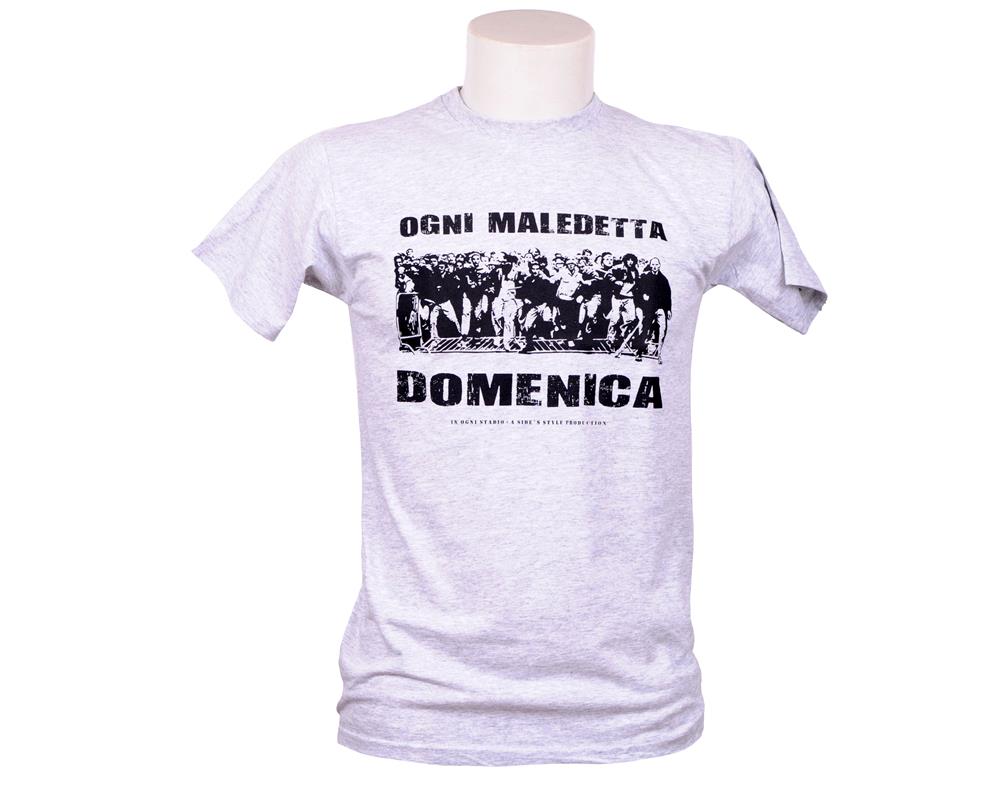 T-shirt_ogni_maledetta_domenica_grigia T-shirt ogni maledetta domenica grigia - Image 1