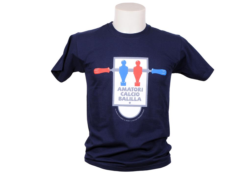 T-shirt_amatori_calcio_balilla_blu T-shirt amatori calcio balilla blu - Image 1