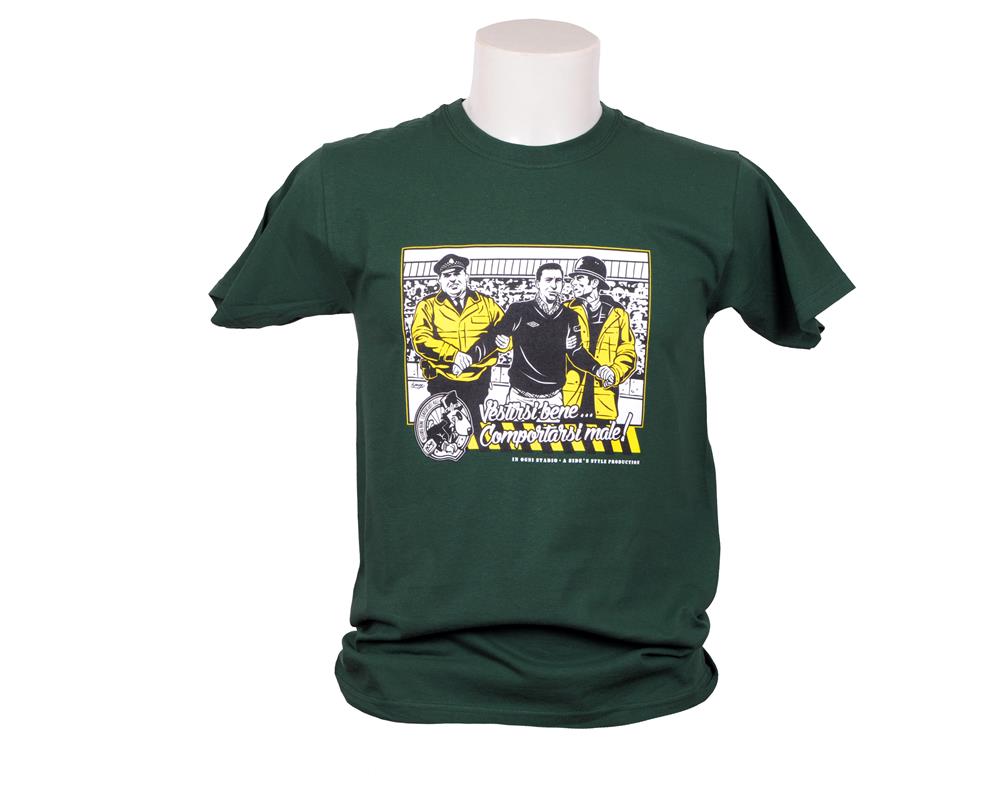 T-shirt_vestirsi_bene_comportasi_male_verde T-shirt vestirsi bene comportasi male verde - immagine 1