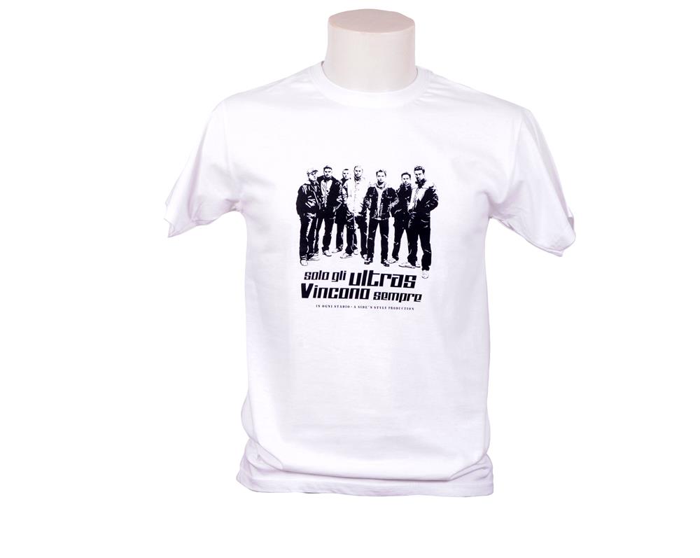 T-shirt_solo_gli_ultras_vincono_sempre_bianca T-shirt solo gli ultras vincono sempre bianca - Image 1