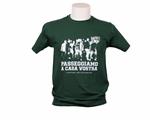 T-shirt passeggiamo a casa vostra verde